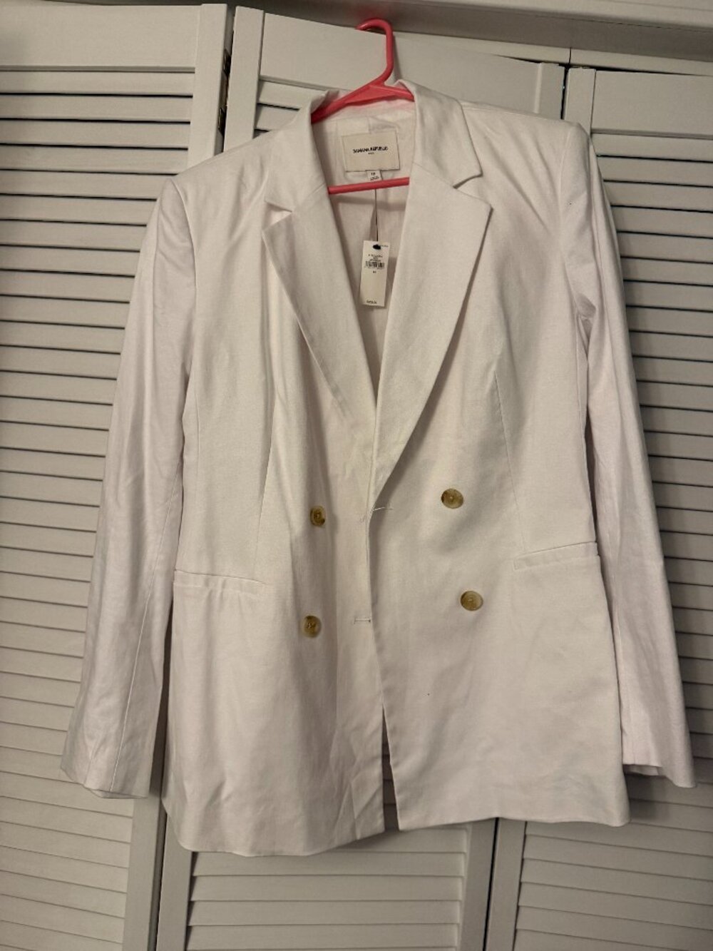 Gorgeous Banana Republic Linen-Blend Double Breasted Blazers